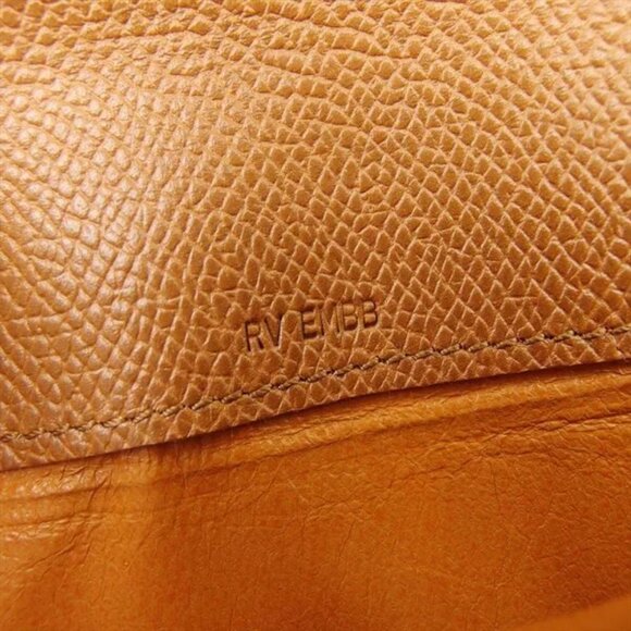 BVLGARI long bill crawling Classico logo leather Authentic USED - Picture 7 of 9